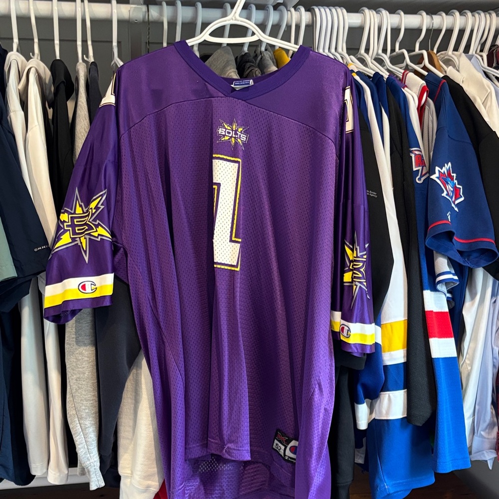 2001 XFL Birmingham Thunderbolts Champion Jersey